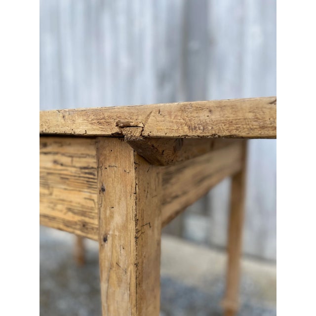 Late 1800s Swedish Pine Dining Table For Sale - Image 4 of 12