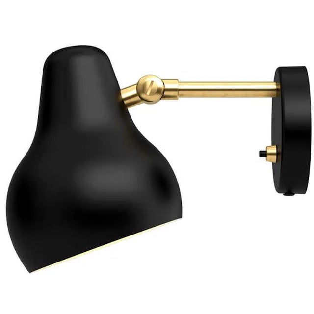 Vilhelm Lauritzen 'Vl 38 Radiohus' Sconce for Louis Poulsen in Black For Sale In Los Angeles - Image 6 of 8
