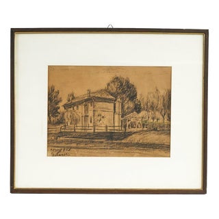 G. Rossi, New Logo Design from Ferrara, 1930s, Drawing, Framed For Sale