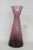 Morgantown Glass Morgantown Glass Lead Crystal Slant Vase Amethyst Burgundy Mid Century Mod 4741b For Sale - Image 4 of 13