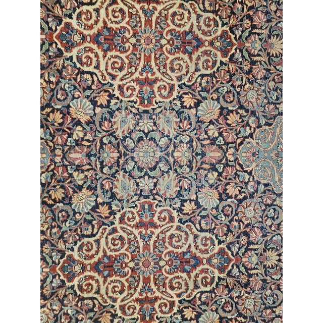 Large Antique Hand-Knotted Kashan Rug, 1930s For Sale - Image 4 of 13
