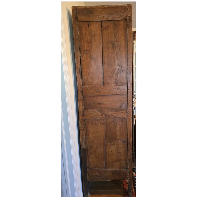 French Provincial 19th Century French Provincial Carved Elm or Walnut Armoire For Sale - Image 3 of 5