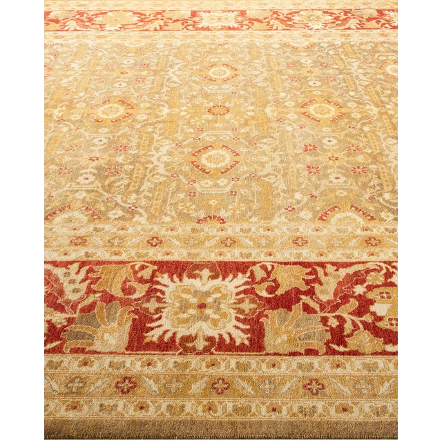 Solo Rugs Eclectic, One-of-a-Kind Hand-Knotted Area Rug - Green, 9' 1" x 11' 10" For Sale - Image 4 of 8