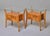 Pair of Italian Mid-Century Blonde Walnut Bedside Tables With Elevated Glass Tops For Sale - Image 4 of 12