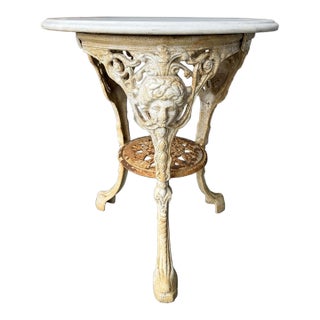 Late 19th Century Classic Late Victorian Cast Iron Table Rococo Revival Style For Sale