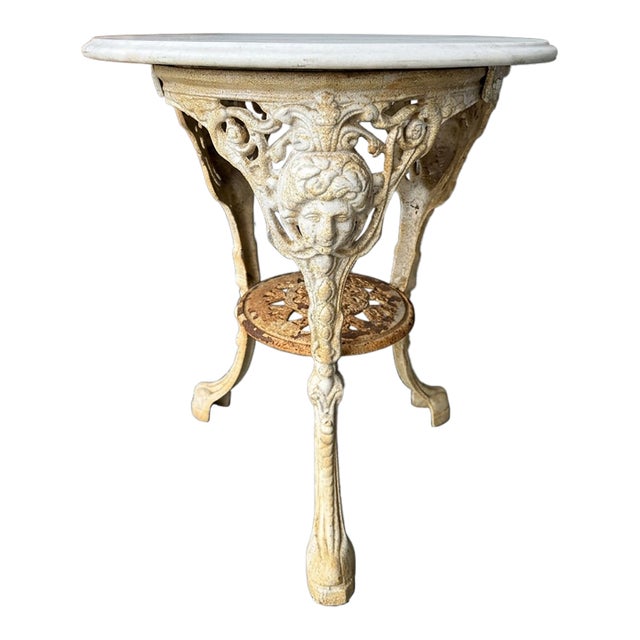 Late 19th Century Classic Late Victorian Cast Iron Table Rococo Revival Style For Sale