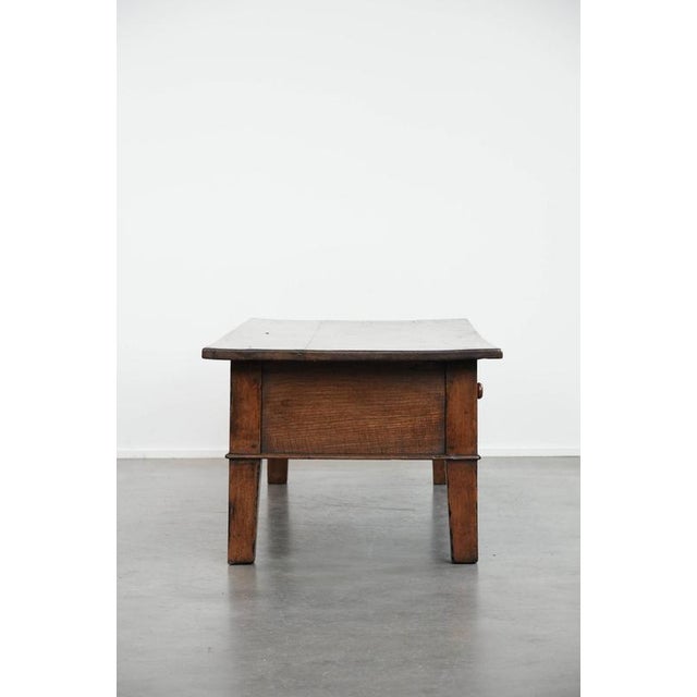 Antique Southern European Chestnut Coffee Table with Drawers, 18th Century For Sale - Image 5 of 18