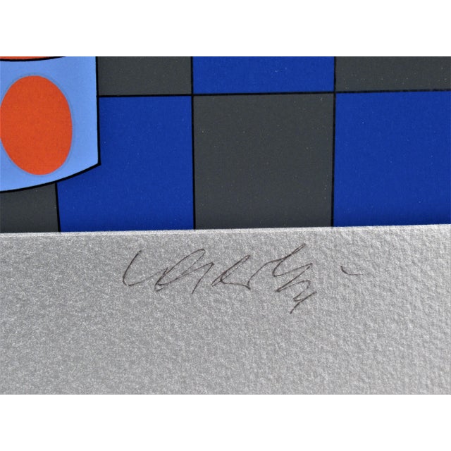Late 20th Century Victor Vasarely, Blomsterflicka, 1987 For Sale - Image 5 of 7