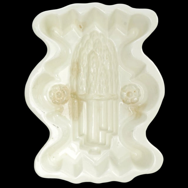 Antique White White Victorian Asparagus Food Mold 19th Century For Sale - Image 8 of 8