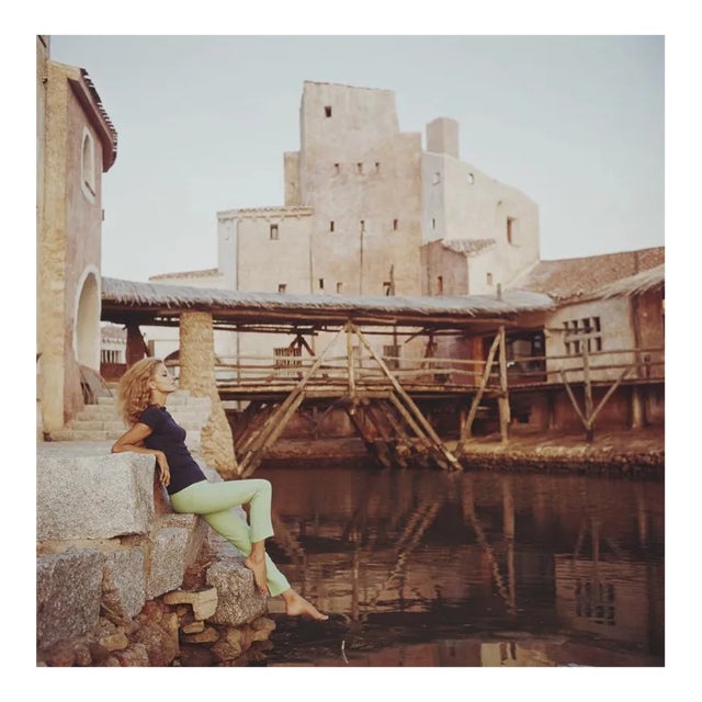 Dolores Guinness in Porto Cervo, Limited Estate Stamped Print, 1965, Printed Later For Sale