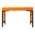 Wood Chippendale Writing Desk - Orange For Sale - Image 7 of 9