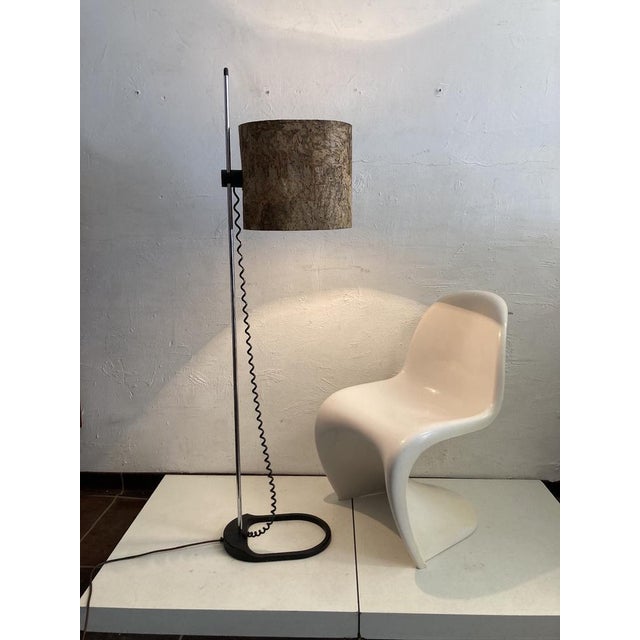 Staff Floor Lamp with Cork Shade, 1970s For Sale - Image 16 of 18