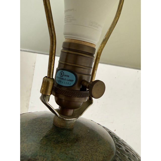 Moroccan Revival Ceramic Table Lamps, Pair For Sale - Image 12 of 12