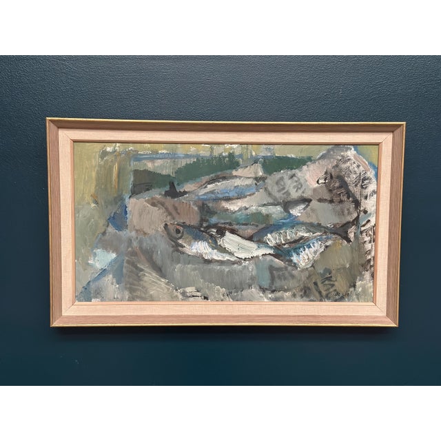 Kenny Wenkel, Fish Supper, 1960, Oil on Canvas For Sale - Image 17 of 17
