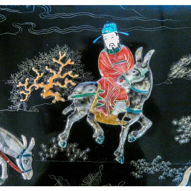 Chinese Low Table with Semiprecious Stone Inlays For Sale - Image 6 of 18