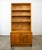 Rarely seen Henning Kjernulf 2 piece oak display with adjustable shelving above and cabinet storage below. The bottom...