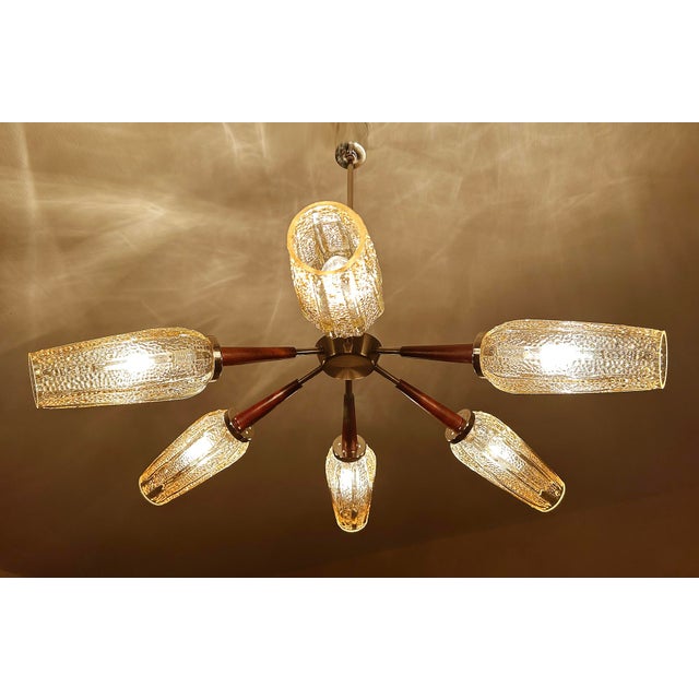 Large Vintage Danish Style Pendant Light, 1960s For Sale - Image 10 of 18