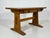 Vintage Oak Writing Desk with Trestle Base, 1940s For Sale - Image 16 of 16