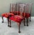Vintage Hand Carved Chippendale Dining Chairs in 80s Yves St Laurent Printed Velvet - Set of 4 For Sale - Image 10 of 12
