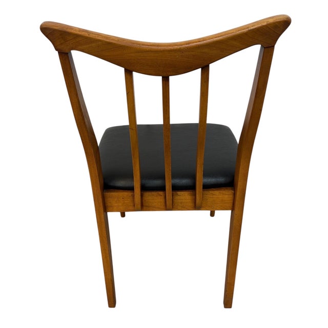 Brown Mid-Century Modern Blowing Rock Walnut Dining Chairs - Set of 6 For Sale - Image 8 of 8
