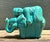 Vintage Asian Glazed Ceramic Elephant and Boy For Sale - Image 11 of 12