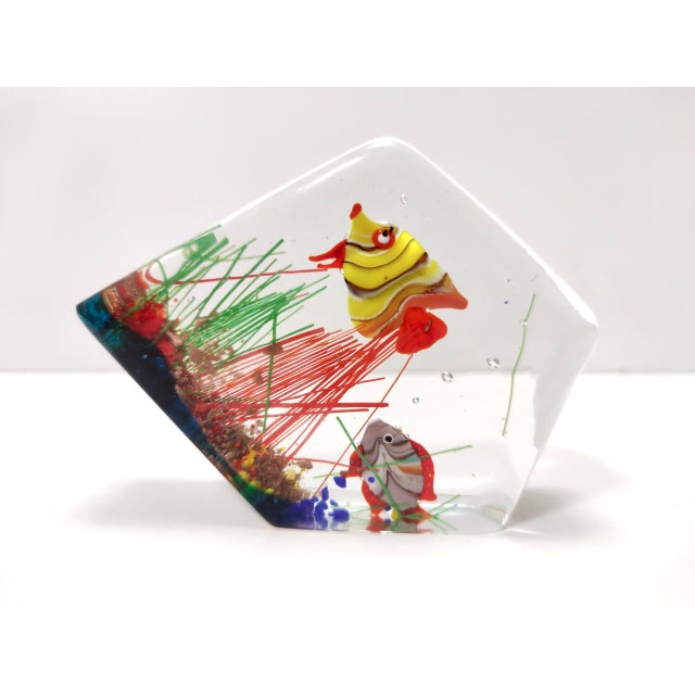 1970s Murano Glass Aquarium Paperweight by Gino Cenedese, 1970s For Sale - Image 5 of 10