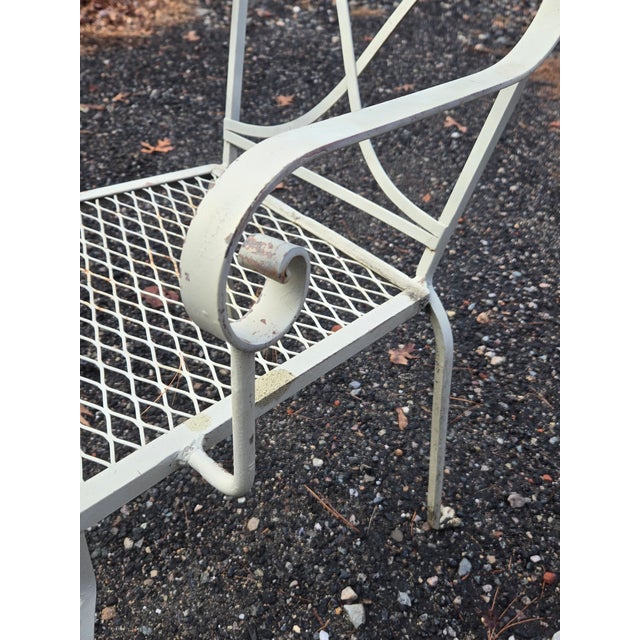 Vintage Salterini Mt. Vernon Wrought Iron Dining Chairs, 6 Pieces, Attributed For Sale - Image 11 of 13