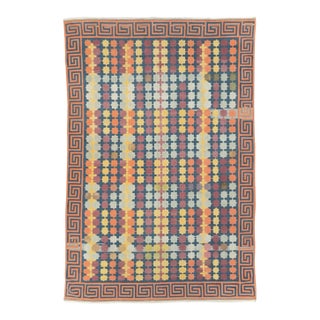 Galerie Shabab Collection Mid-20th Century Handmade Indian Flatweave Dhurrie Room Size Carpet For Sale