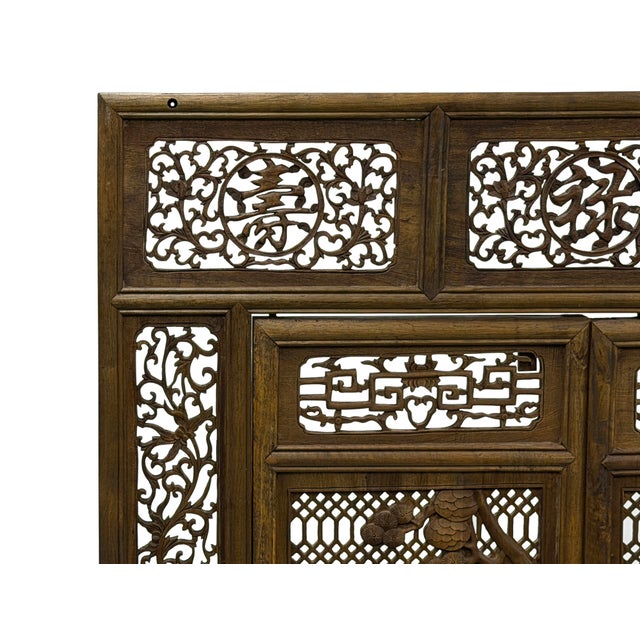 Chinese Scholars Student Motifs Wood Wall Panel Window Screen For Sale - Image 10 of 17