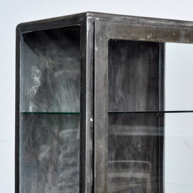 Metal Polished Iron Medicine Cabinet, 1920s For Sale - Image 7 of 10