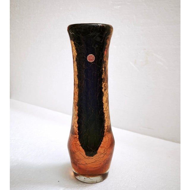 Vintage Murano Art Glass Vase, Italy, 1960s For Sale - Image 12 of 18