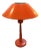 1960s Gerald Thurston Orange Table Lamp by Lightolier For Sale