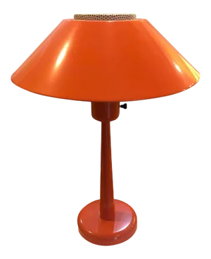 1960s Gerald Thurston Orange Table Lamp by Lightolier