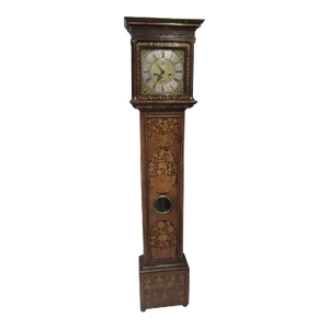 17th Century Walnut and Marquetry Longcase Clock