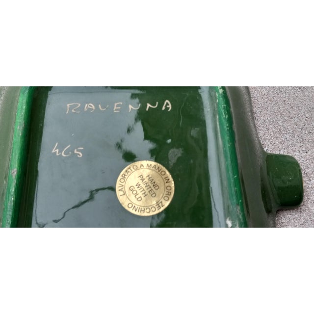 1950s Pure Gold Handpainted Ravenna, Italy Ashtray in Mosaic Form For Sale - Image 10 of 12