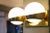 Siderale Twin Shades Brass and Lattimo Glass Sconce by Silvio Piattelli For Sale - Image 9 of 13