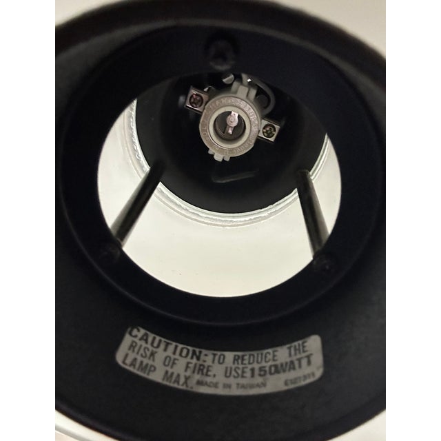 1980s 1980s Italian Modern Frosted Glass Pendant Light For Sale - Image 5 of 5