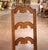 French Set of 6 French Louis XIII Oak Ladder Back Dining Chairs With Leather Seats For Sale - Image 3 of 11