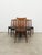 Set of 6 authentic vintage mid century modern dining chairs. In teak and afrormosia (aka African teak) woods. Designed by...