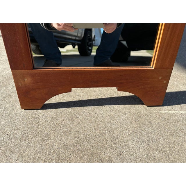 Vintage Mid Century Large Full Length Solid Teak Arched Folding Stand