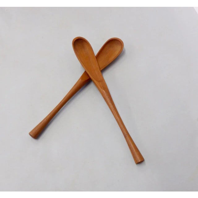 Dansk JHQ Dansk Denmark Teak Salad Servers For Sale - Image 4 of 6
