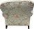 Custom Tufted Scalamandre Light Blue Floral Lounge Chair and Ottoman For Sale - Image 15 of 18