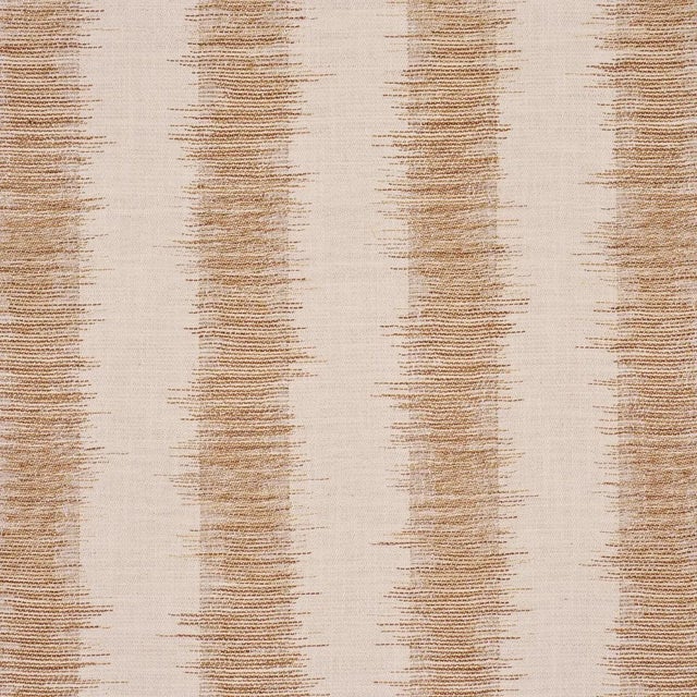 SAMPLE - Schumacher Attleboro Ikat Fabric In Fawn For Sale