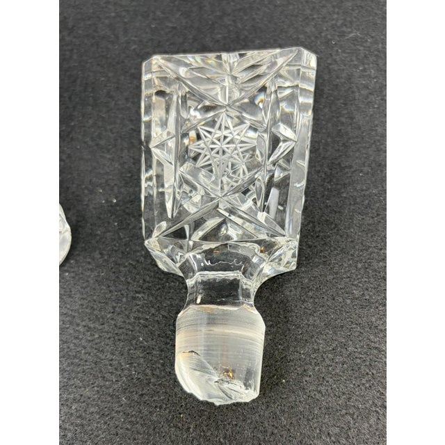 Vintage Cut Crystal Decanter For Sale In Houston - Image 6 of 9