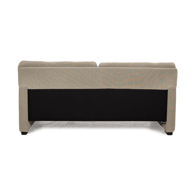 Wk 663 Fabric Two-Seater Grey-Green Sofa from WK Wohnen For Sale - Image 9 of 11