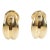 Ladies Tiffany & Co. 18k Yellow Gold Small Omega Shrimp Huggies Clip on Earrings, A Pair For Sale