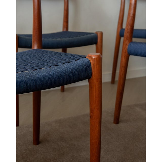 Danish Modern Teak Dining Chairs Model 77 by Niels Otto Møller for j.l. Møllers Møbelfabrik, Denmark, 1960s, Set of 6 For Sale - Image 13 of 18