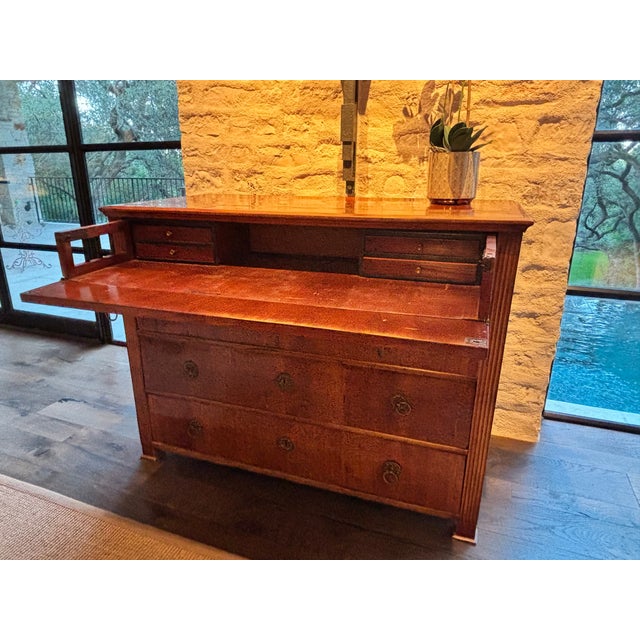 Brown Mid 19th Century Beidermeier Butler's Secretary For Sale - Image 8 of 13
