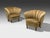 Mid-Century Modern Finnish Modern, Lounge Chairs, Beige Velvet, Wood, Finland, 1950s For Sale - Image 3 of 10