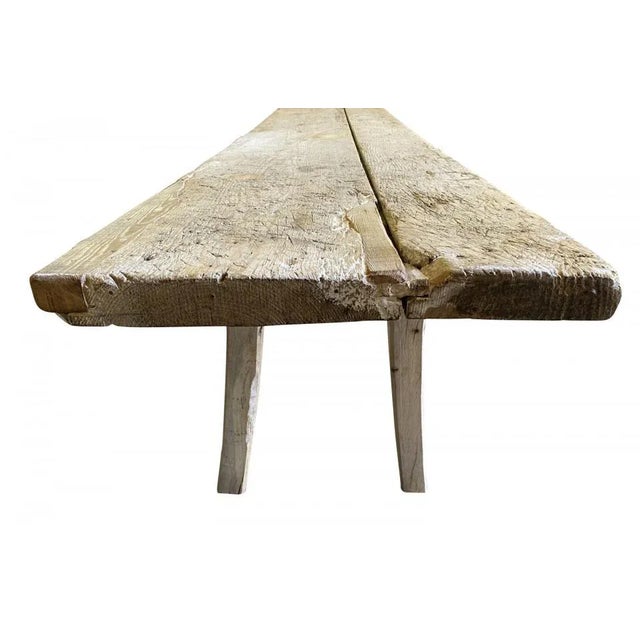 Wood Primitive 18th Century Catalan Long Console Table For Sale - Image 7 of 12